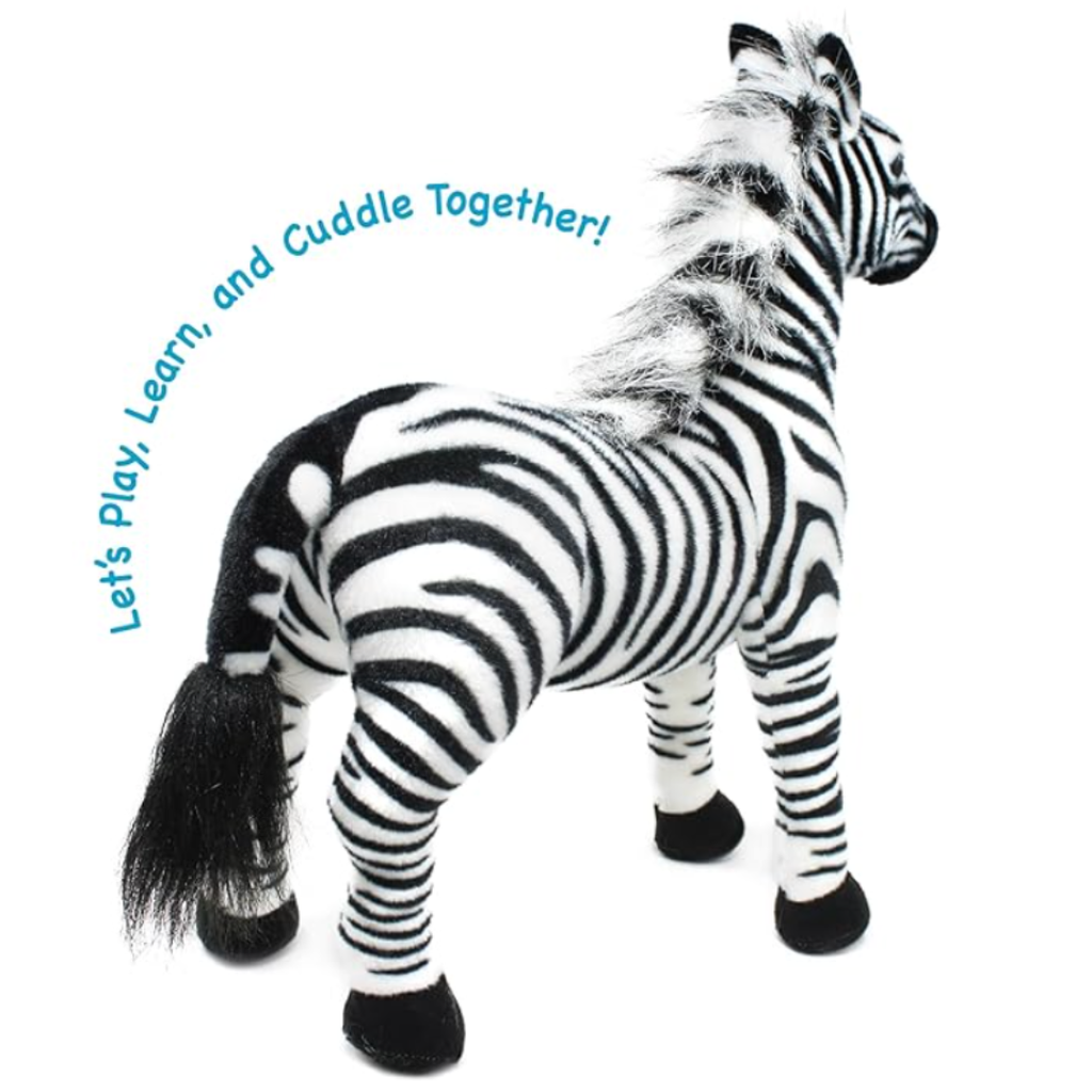 Cute Zebra Soft Toy Plush – Super Soft & Cuddly Stuffed Animal for Kids